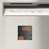 Happy Halloween Black Magnet (Insitu (Vaatwasser))