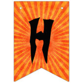 Happy Halloween Black Sinaasappel met headless Hor Vlaggetjes (Eerste vlag)