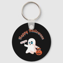 Happy Halloween Black sleutelhanger
