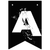 Happy Halloween Black White Oranje Party Vlaggetjes (Tweede vlag)