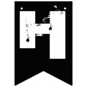 Happy Halloween Black White Oranje Party Vlaggetjes (Eerste vlag)