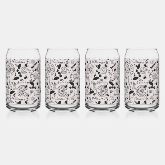 Happy Halloween Blikvorm Glas (Voorkant)