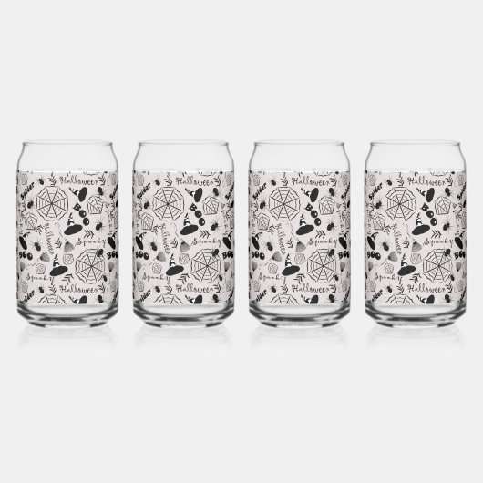 Happy Halloween Blikvorm Glas (Links)