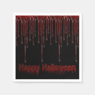 Happy Halloween Blood Drids Napkins Servet
