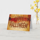 Happy Halloween Blood Sined Wall Kaart (Gele Bloem)