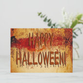 Happy Halloween Blood Sined Wall Kaart (Staand voorkant)