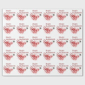 Happy Halloween Bloody Scratches Cadeaupapier (Vlak)