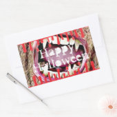 Happy Halloween Bloody Vampire Teeth Stickers (Envelop)