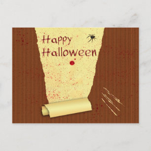 Happy Halloween Bloody Wallpaper Briefkaart