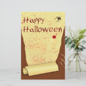 Happy Halloween Bloody Wallpaper Briefpapier (Staand voorkant)
