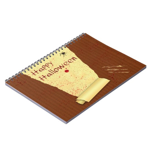 Happy Halloween Bloody Wallpaper Notitieboek (Linkerzijde)