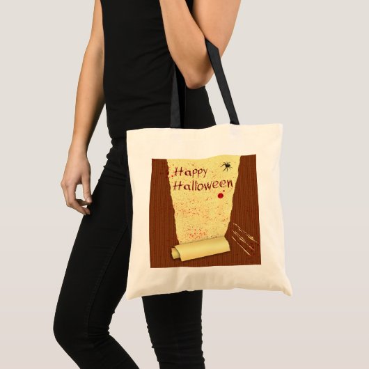 Happy Halloween Bloody Wallpaper Tote Bag (Voorkant (product))
