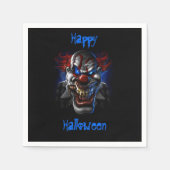 Happy Halloween Blue Eyes Evil Clown Servet (Voorkant)