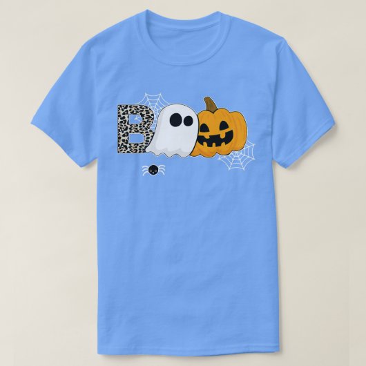 happy halloween boe spders heks pet pompoen 416 t-shirt (Design voorkant)