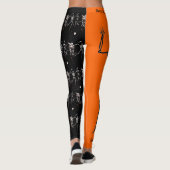 Happy Halloween Bone Dancing Skeletons Leggings (Achterkant)