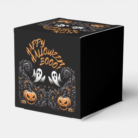 Happy Halloween Boo Bedankdoosjes (Achterkant)