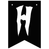 HAPPY HALLOWEEN BOO BLACK EN WHITE VLAGGETJES (Tweede vlag)