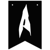 HAPPY HALLOWEEN BOO BLACK EN WHITE VLAGGETJES (Derde vlag)