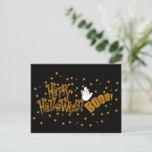 Happy Halloween Boo Briefkaart (Staand voorkant)