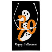 Happy Halloween Boo Ghosts Black Klein Cadeauzakje (Achterkant)