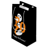 Happy Halloween Boo Ghosts Black Klein Cadeauzakje (Achterkant Gekanteld)