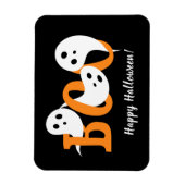 Happy Halloween Boo Ghosts Black Magneet (Verticaal)