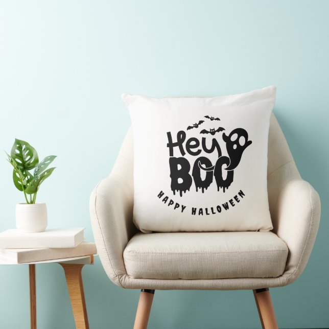 Happy Halloween Boo Kussen (Stoel)