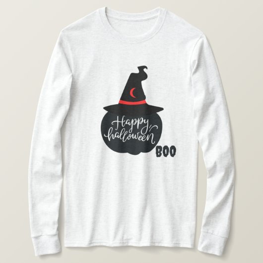 Happy Halloween Boo Vrouwen T-shirt (Design voorkant)