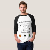Happy Halloween Boothday T-shirt (zie achter) (Voorkant volledig)