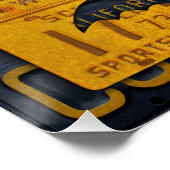 Happy Halloween-Bord Art Bats Perfect Poster (Hoek)