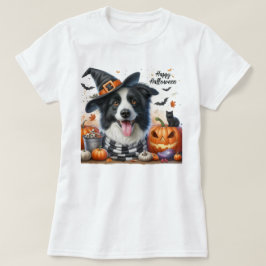 Happy Halloween Border Collie Hondenliefhebbers T-shirt