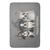 Happy Halloween Boston Terrier Dogs Badmat (Voorkant Verticaal)