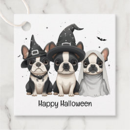 Happy Halloween Boston Terrier Dogs Bedankjes Labels