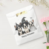 Happy Halloween Boston Terrier Dogs Bedankzakje (Gezegeld)