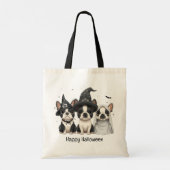 Happy Halloween Boston Terrier Dogs Tote Bag (Achterkant)