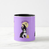 Happy Halloween Boston Terrier Witch Mok (Midden)