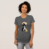 Happy Halloween Boston Terrier Witch T-shirt (Voorkant volledig)