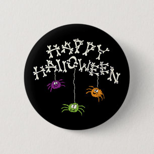 Happy Halloween Botten Ronde Button 5,7 Cm