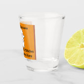 Happy Halloween Brew Ghost Bat Sinaasappel Shot Glas (Rechts)