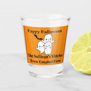 Happy Halloween Brew Ghost Bat Sinaasappel Shot Glas