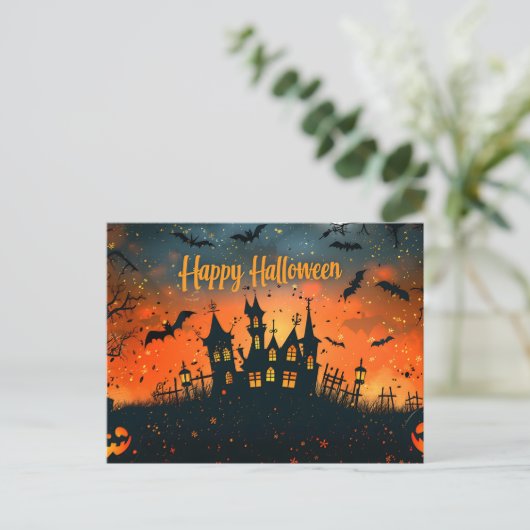Happy Halloween Briefkaart (Staand voorkant)