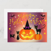 Happy Halloween Briefkaart (Voorkant / Achterkant)