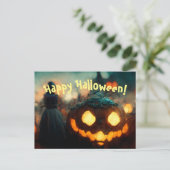 Happy Halloween Briefkaart (Staand voorkant)