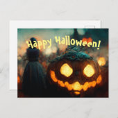 Happy Halloween Briefkaart (Voorkant / Achterkant)