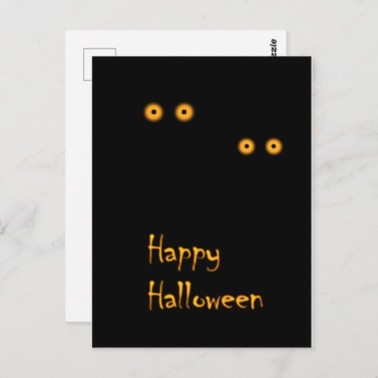 Happy Halloween Briefkaart (Voorkant / Achterkant)