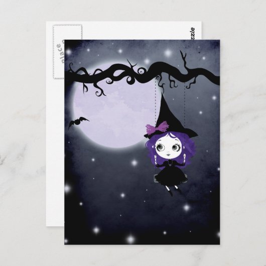 Happy Halloween Briefkaart (Voorkant / Achterkant)