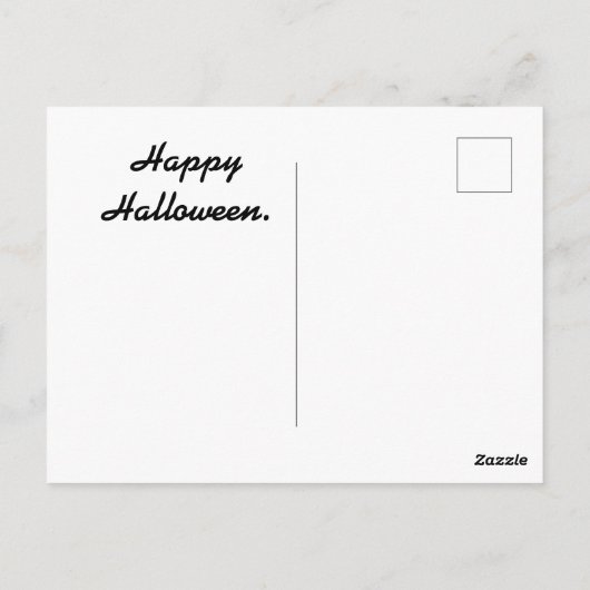 Happy Halloween Briefkaart (Achterkant)