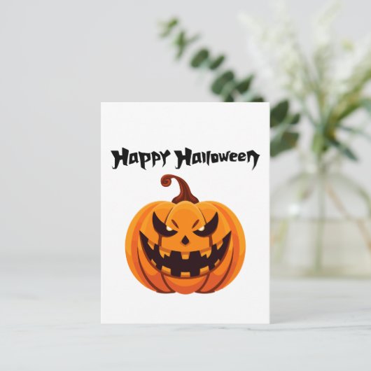 Happy Halloween briefkaart (Staand voorkant)