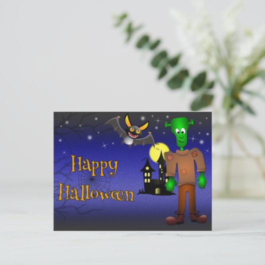 Happy Halloween Briefkaart (Staand voorkant)