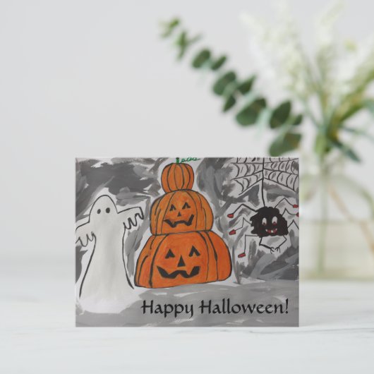 Happy Halloween Briefkaart (Staand voorkant)